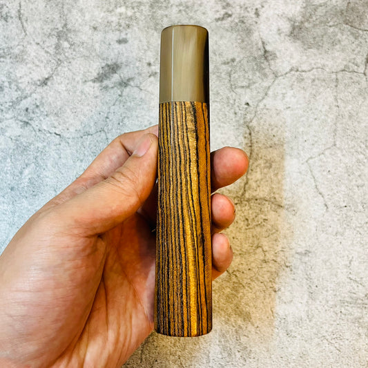 I-Bocote Wa handle with white horn ferrule-140mm