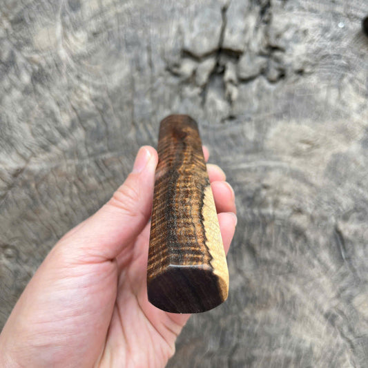 I-  Two tone Ringed gidgee Wa handle, Mono, 135 mm