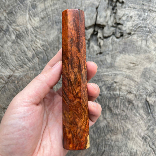 I -3 Dark Curly Orange Siam Rosewood Wa handle, Mono- 145 mm