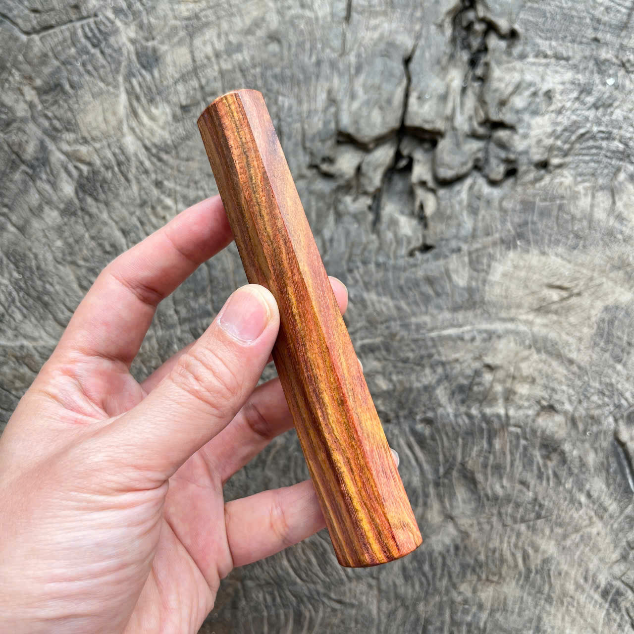I-Purple Huanghuali wood Wa handle, Mono -  135mm