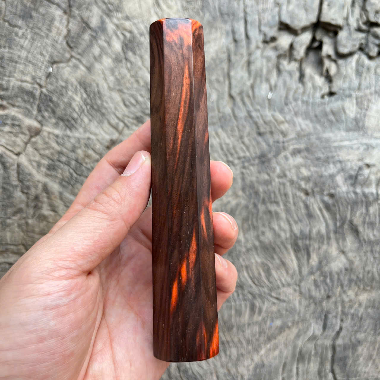 I - 7 Black Red Siam Rosewood Wa handle, Mono - 140mm