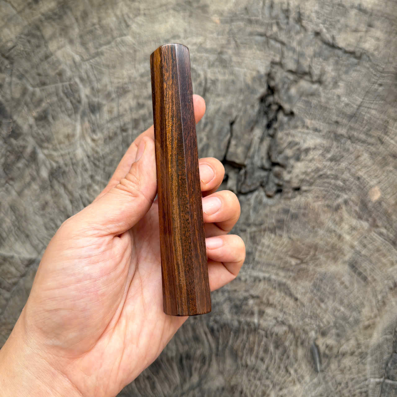 I- 4 Desert Ironwood Wa handle, Mono, 135 mm knife handle