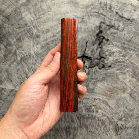 I - 19 Curly Red Siamese Rosewood Wa handle, Mono Handle, 140mm
