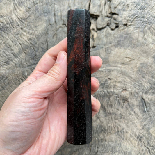 I - 4 Black Red Siam Rosewood Wa handle, Mono, - 140mm