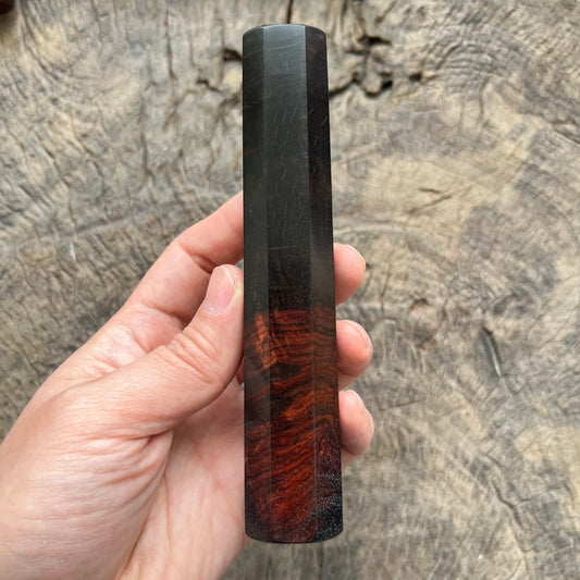 I - Black Deep Red Siam Rosewood Wa handle, Mono - 145mm