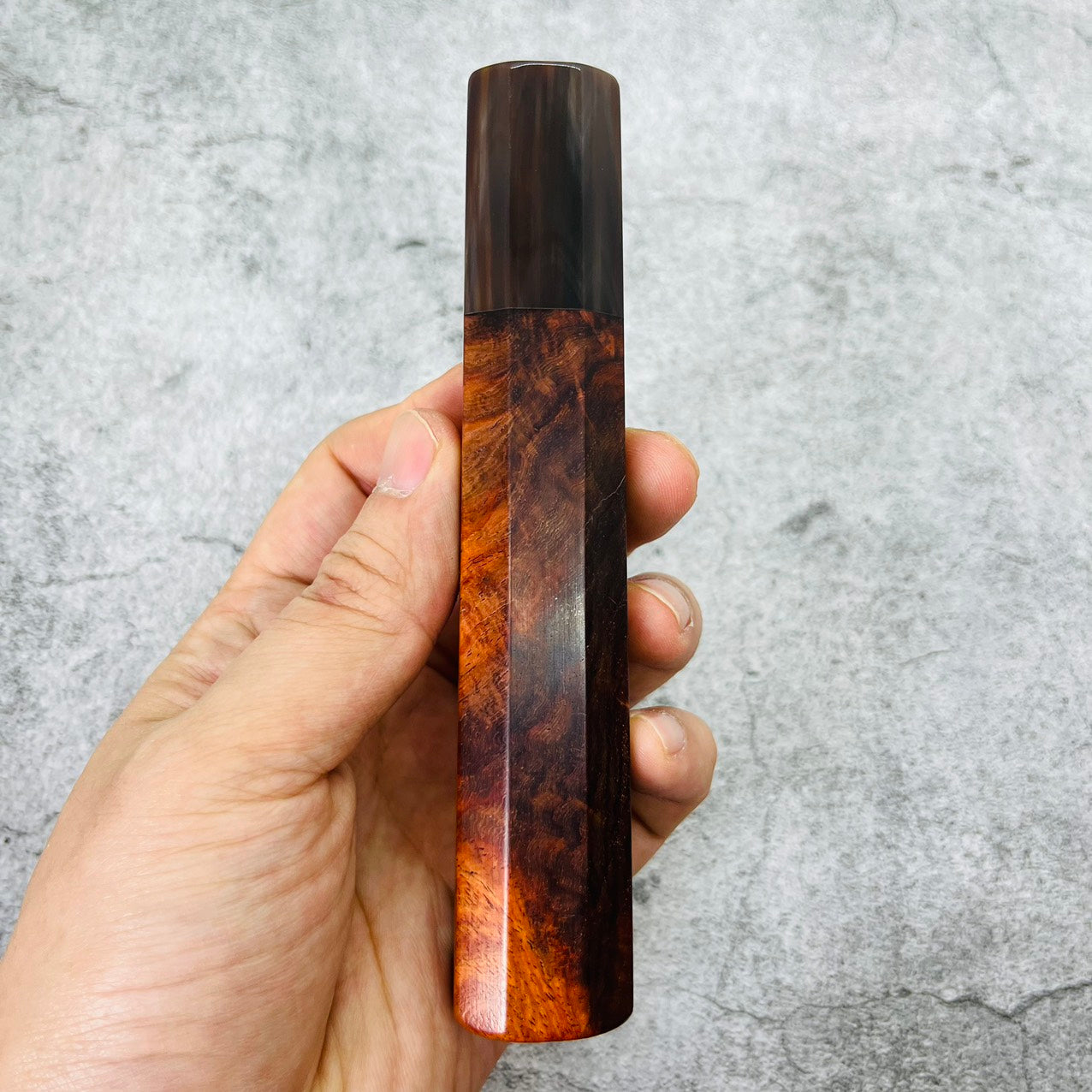 I- 6 Speical Siamese Rosewood Wa handle with marble horn ferrule- 140mm