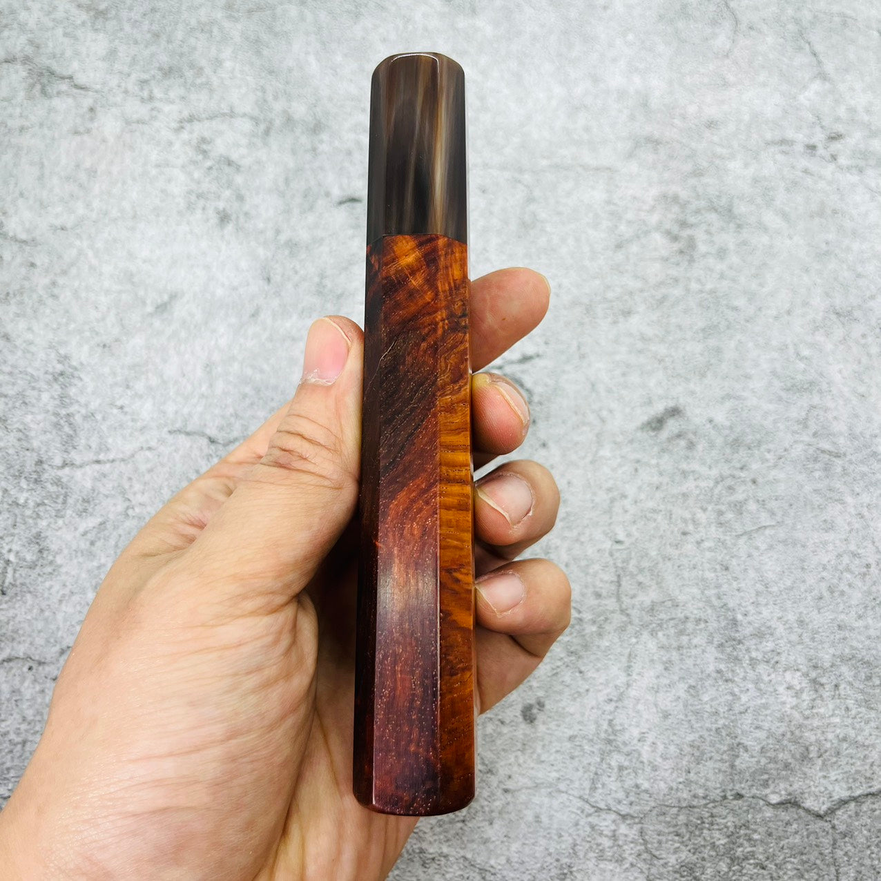 I- 6 Speical Siamese Rosewood Wa handle with marble horn ferrule- 140mm