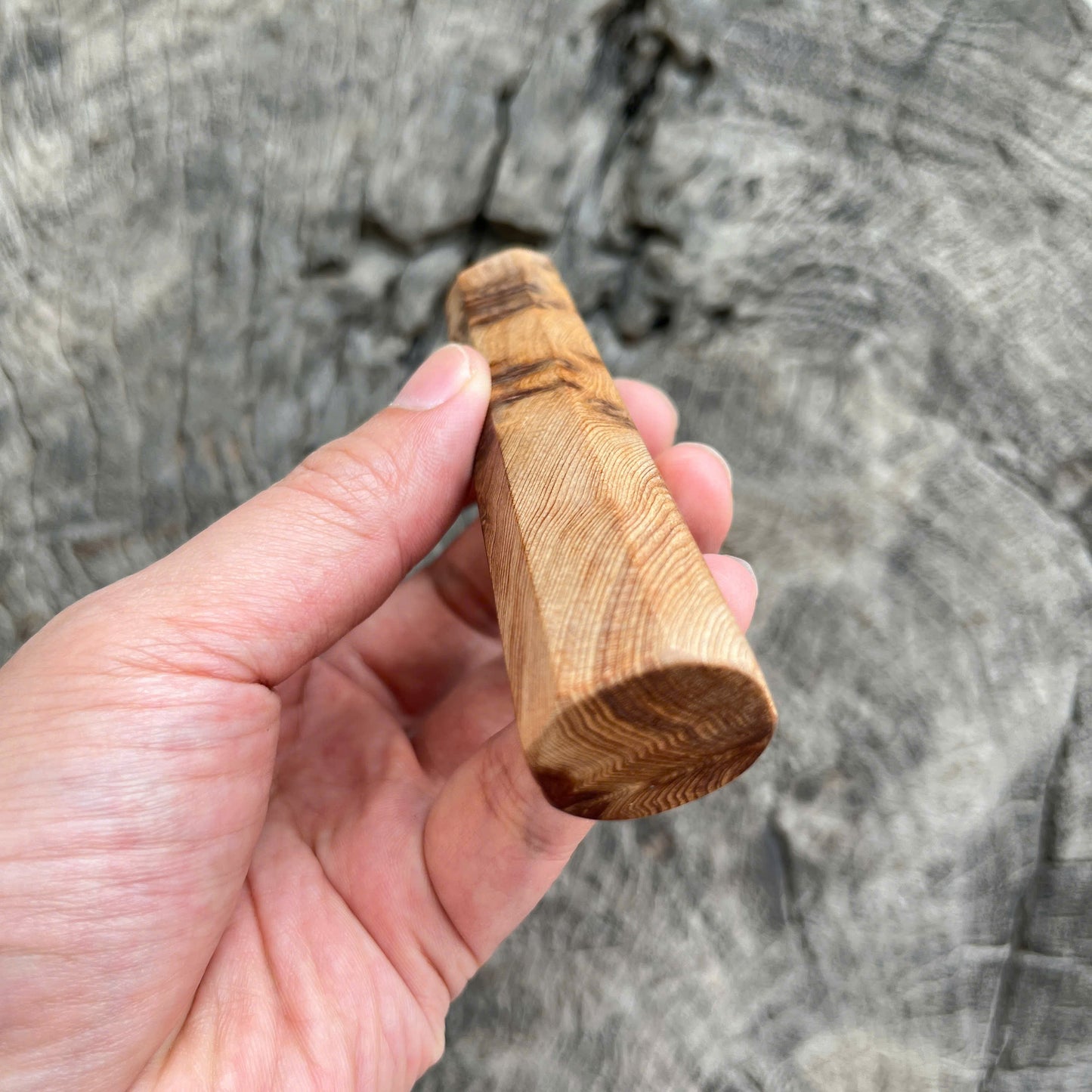 I- Mono Chinese Cedar Burl Wa handle