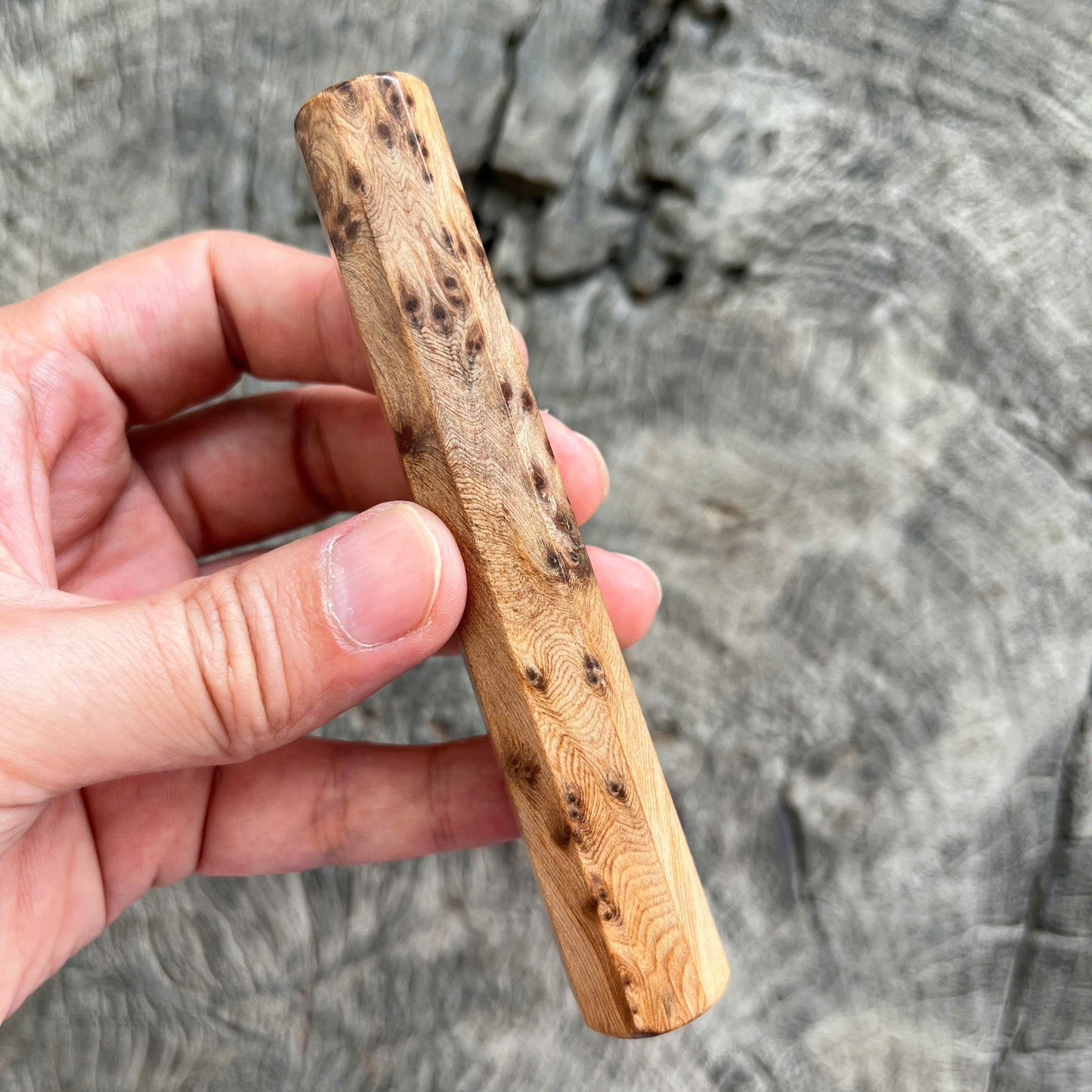 I- Mono Chinese Cedar Burl Wa handle