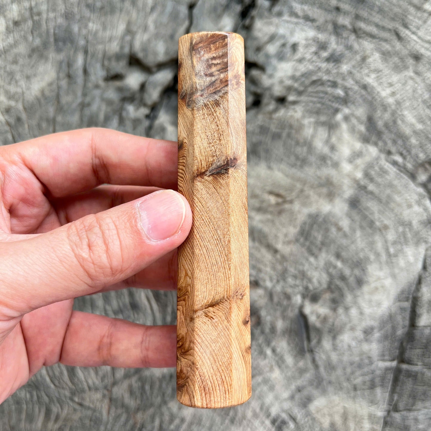 I- Mono Chinese Cedar Burl Wa handle