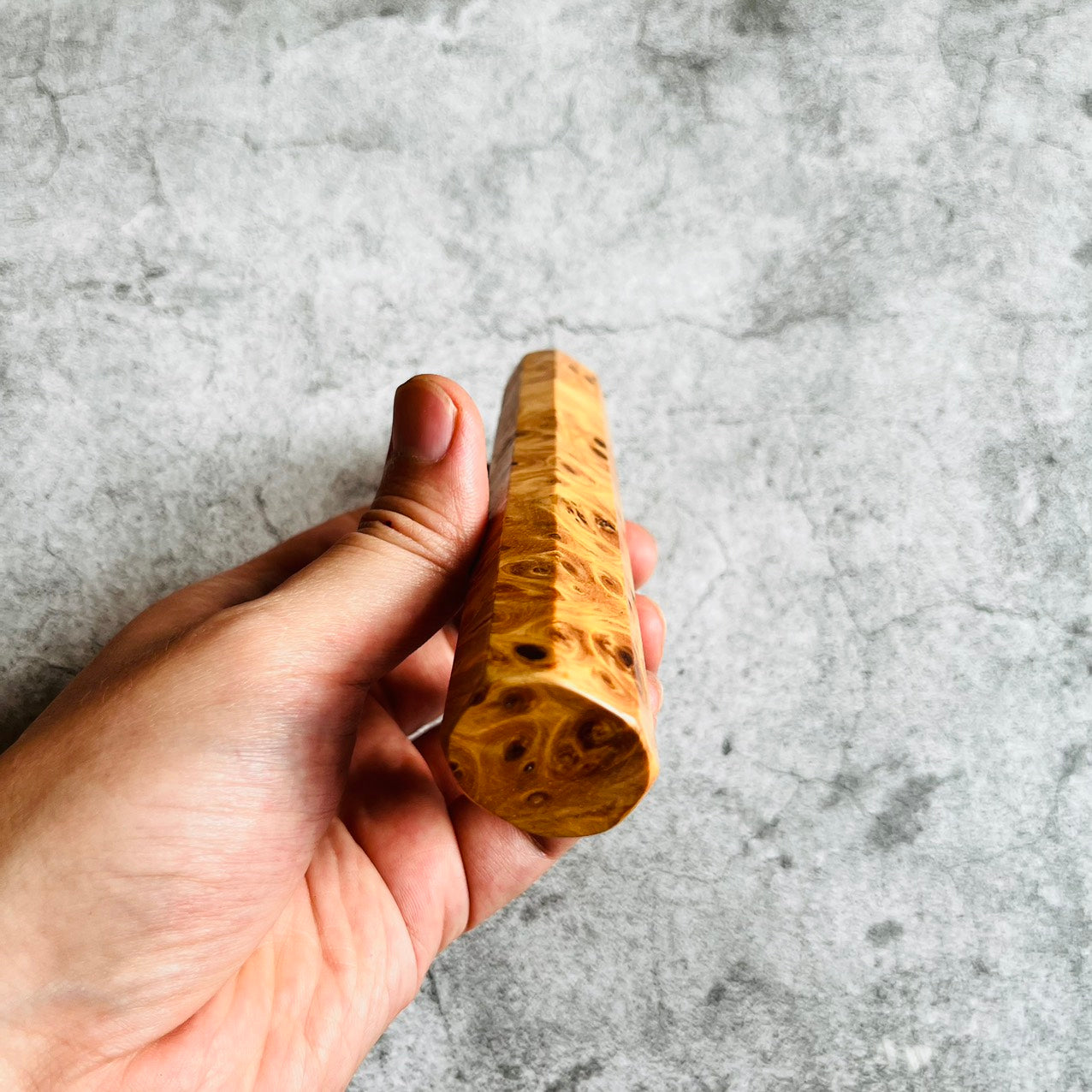 Mogo's Premium Wave Burl Cork Handle For Fly Fishing Rod Building – 8" X 1.20", 3/8" Bore