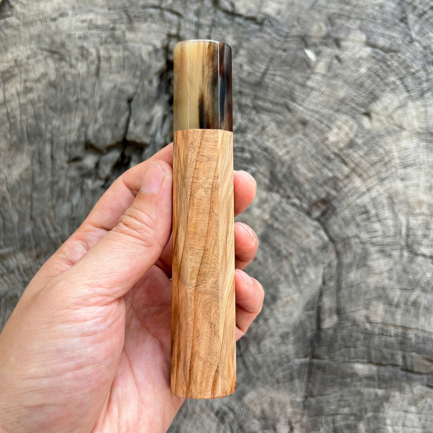 I- 3 Tamamoku Cedar Wa handle, Marble ferrule - 135mm