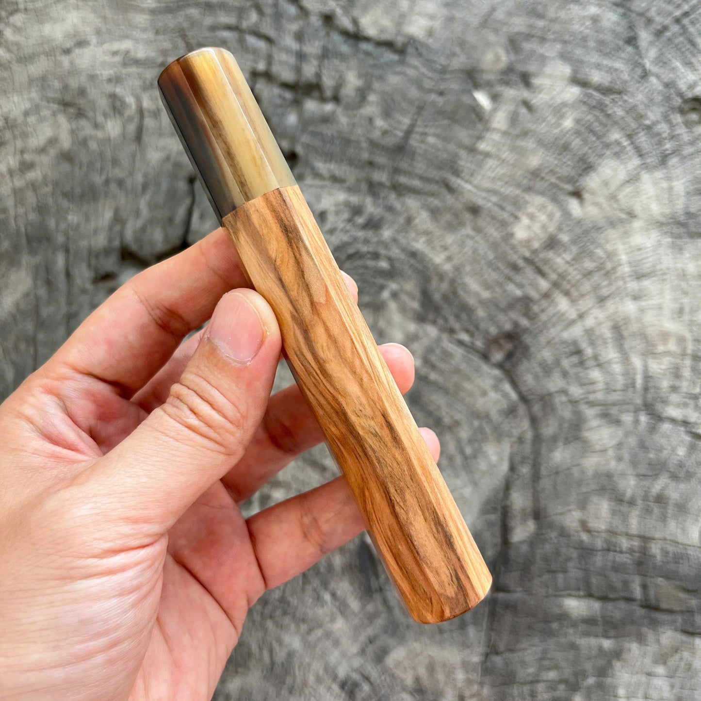 I- 3 Tamamoku Cedar Wa handle, Marble ferrule - 135mm