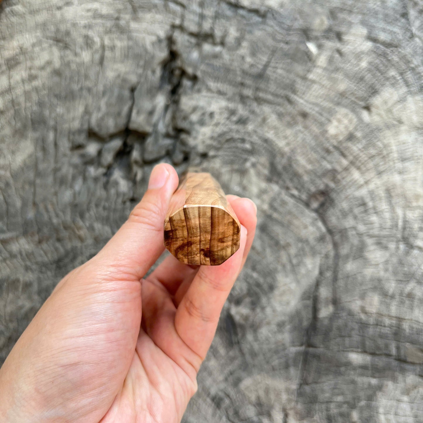 I- 3 Tamamoku Cedar Wa handle, Marble ferrule - 135mm