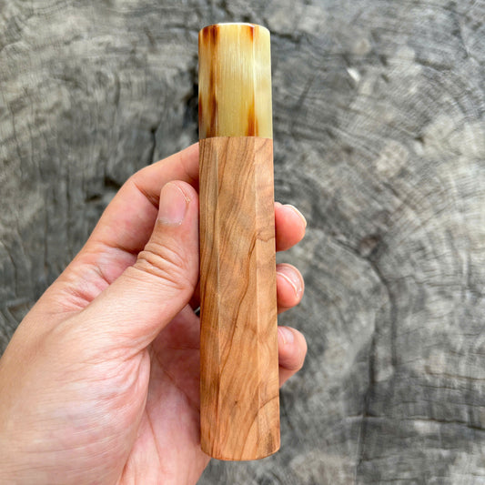 I- 4 Tamamoku Cedar Wa handle, Marble ferrule - 135mm