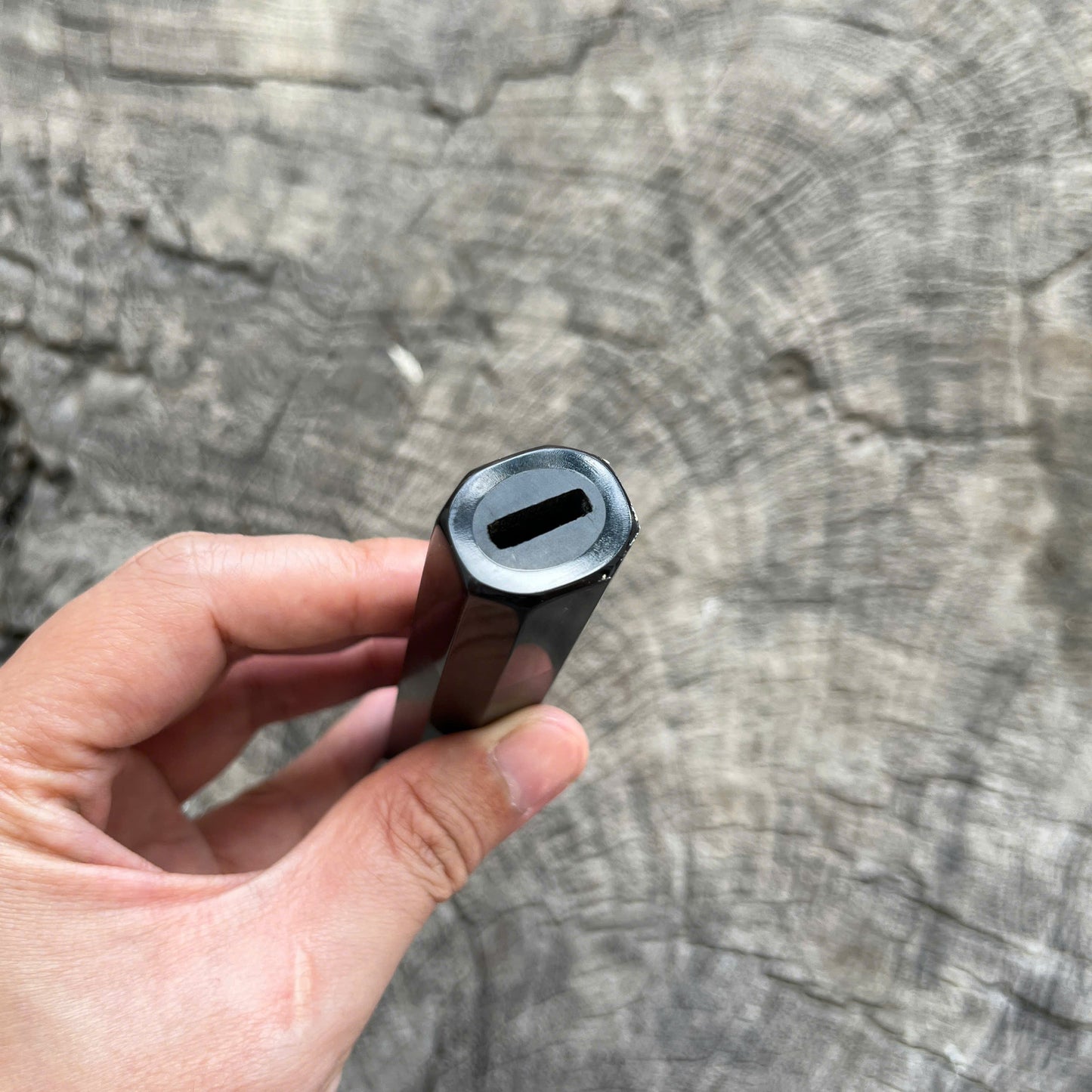 I- Ebony Wa handle , Black horn ferrule, End cap - 135mm