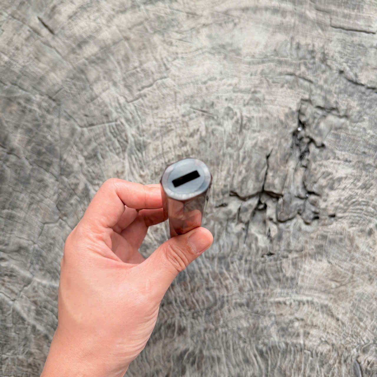 I - 11 Nice Black Red Siamese Rosewood Wa handle , marble horn Ferrule,  145 mm handle