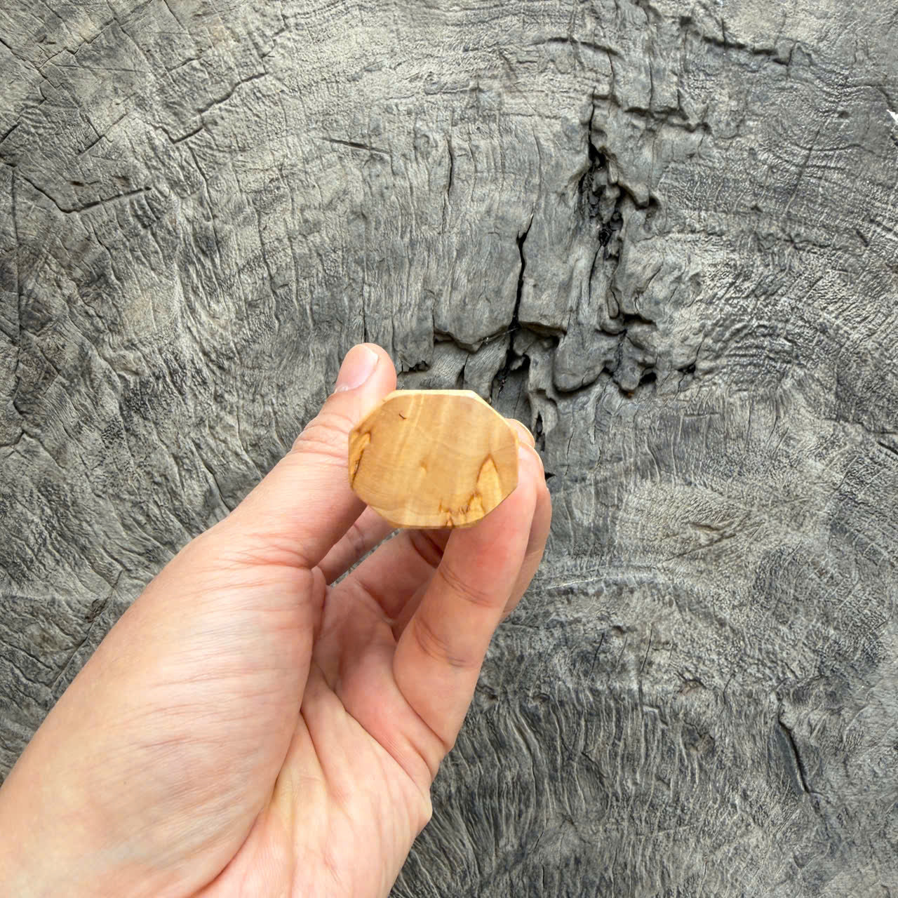 I - 2 Karelian birch Wa handle, Mono -  140 mm