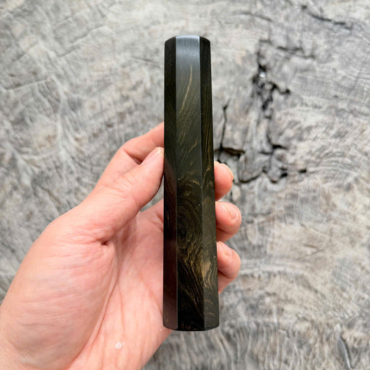 I - 3 Grained Ebony Wa handle, Mono, 140 mm