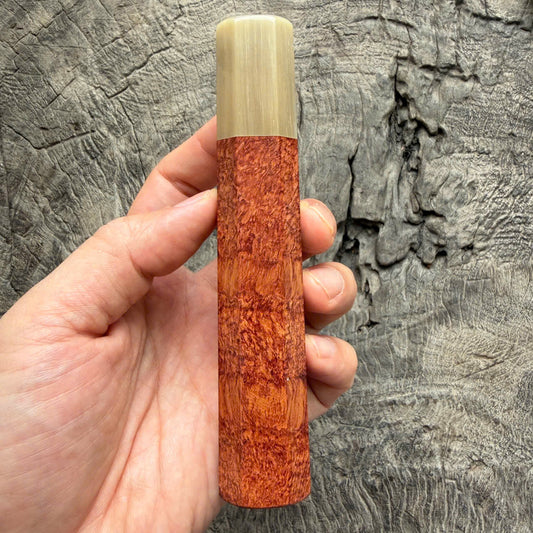 I- 4 Burl Rosewood Wa handle, Ivory horn ferrule- 135mm