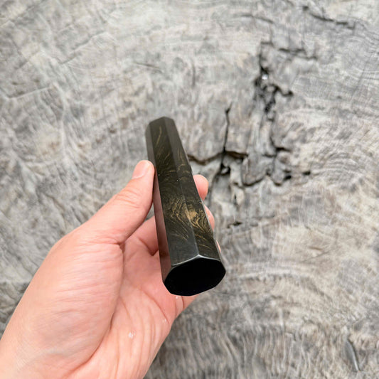 I - 3 Grained Ebony Wa handle, Mono, 140 mm