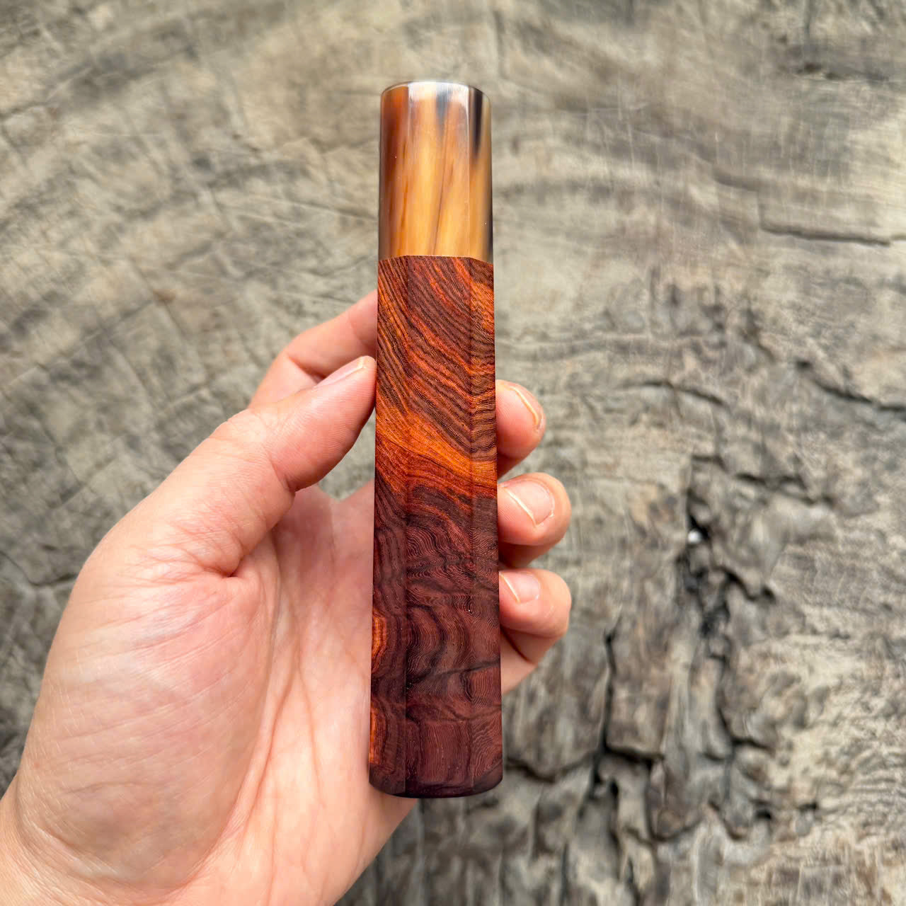 I - 7 Cool Rosewood Wa handle - marble horn ferrule - 143 mm