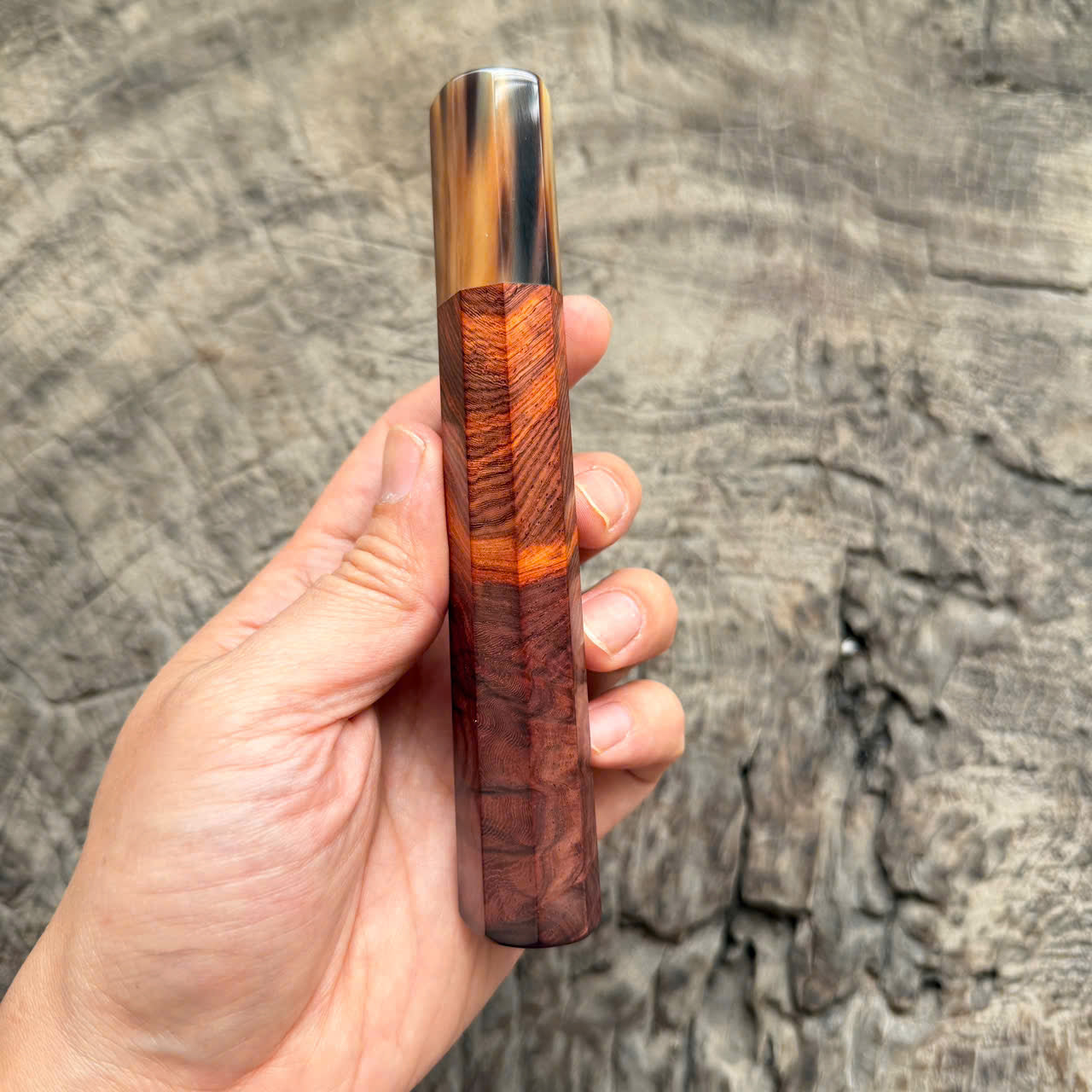 I - 7 Cool Rosewood Wa handle - marble horn ferrule - 143 mm