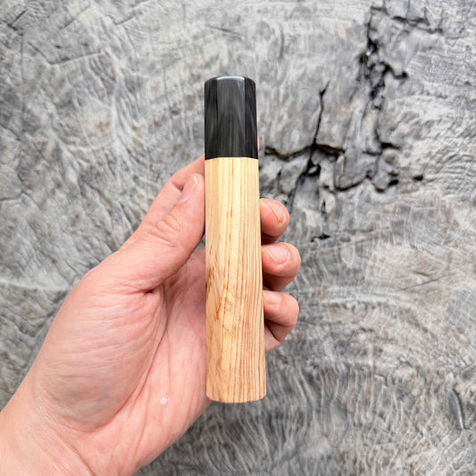 I- 4 Japanese Cedar Wa handle, Black horn Ferrule - 135mm
