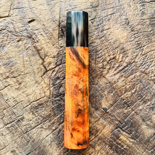 I- Little burl Siamese Rosewood Wa handle marble ferrule 140mm