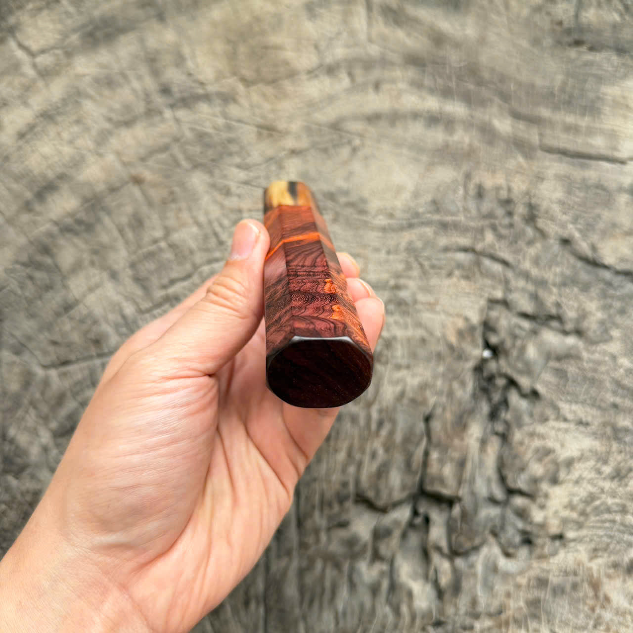 I - 7 Cool Rosewood Wa handle - marble horn ferrule - 143 mm