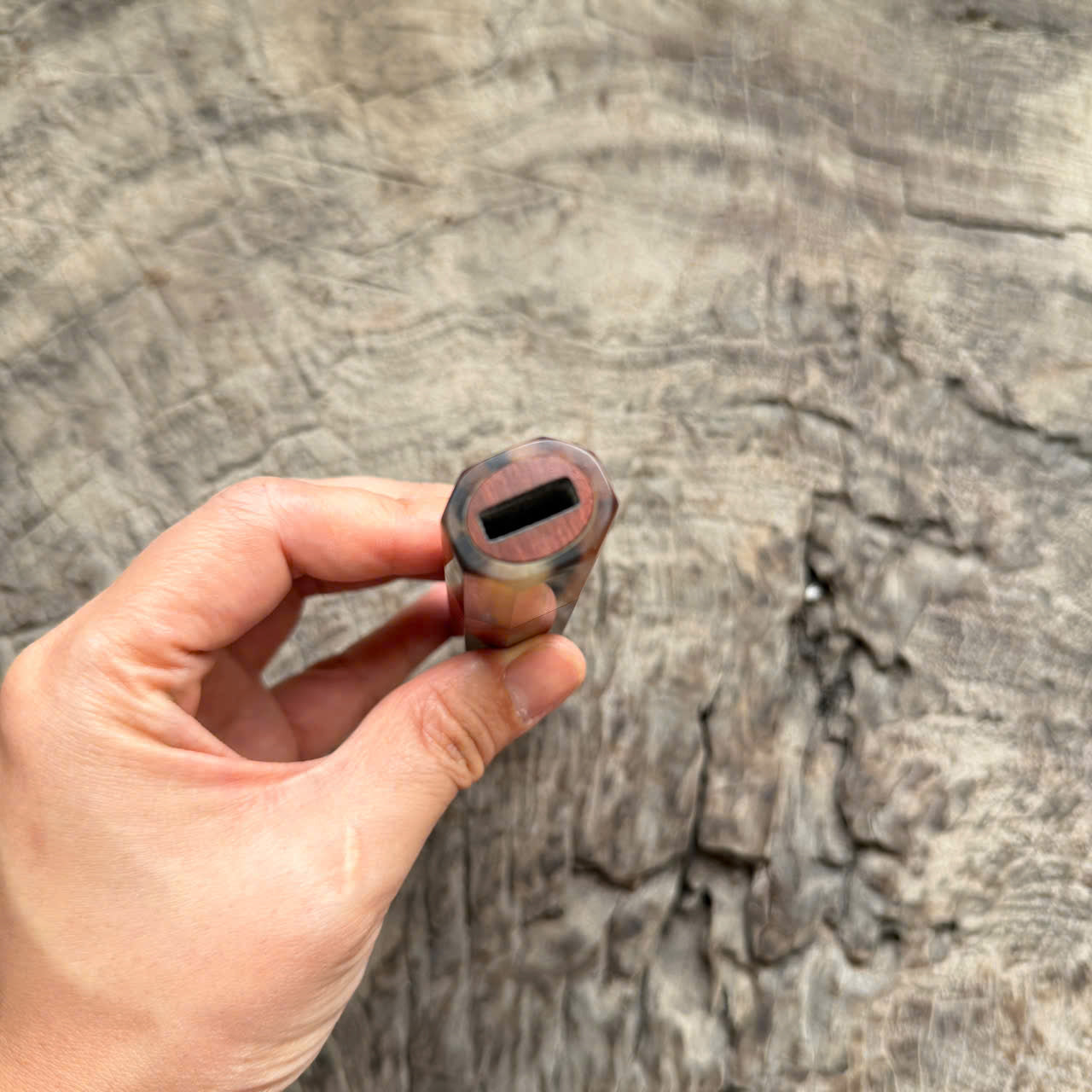 I - 7 Cool Rosewood Wa handle - marble horn ferrule - 143 mm