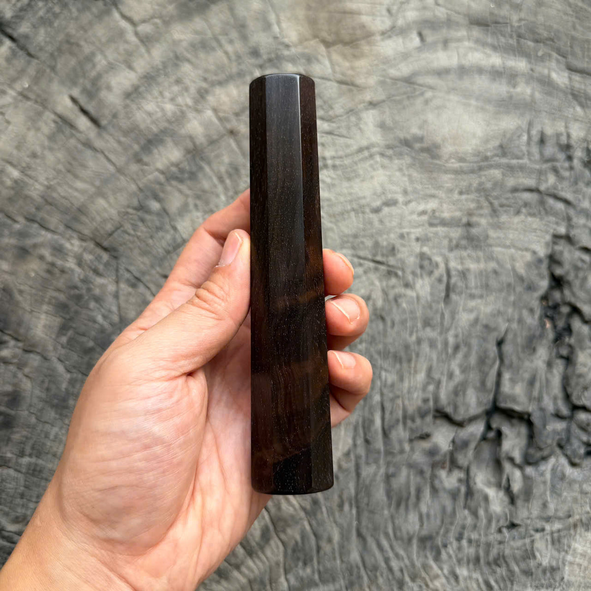 I - 70 Dark Curly Siamese Rosewood Wa handle, Mono, 145 mm handle