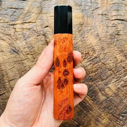 I-  Dog Paw Rosewood Wa handle with black horn ferrule - 145mm