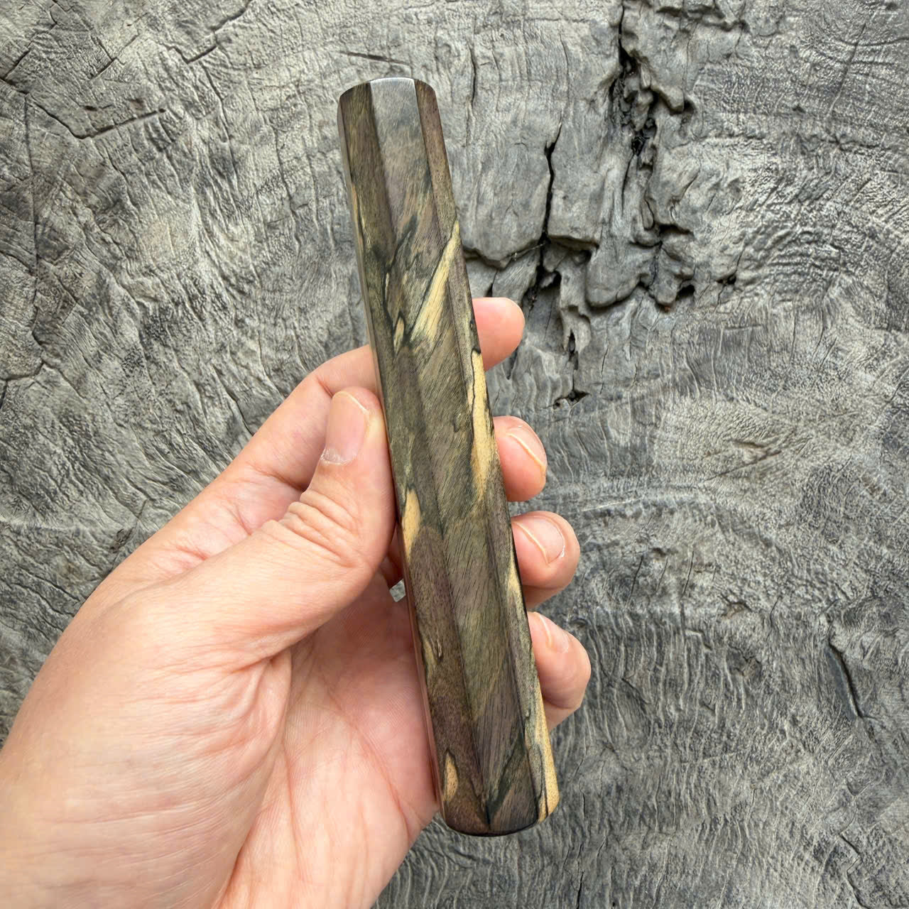 I - 10 Two tone Ebony Wa handle, Mono -  140 mm