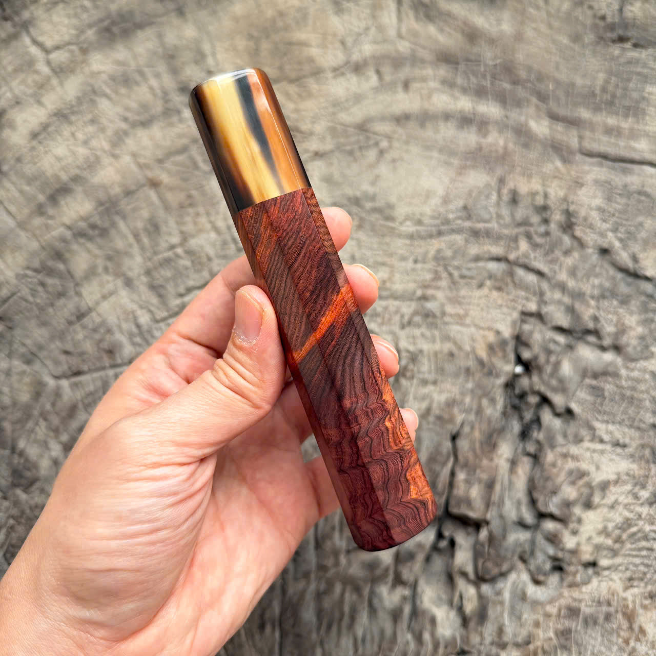 I - 7 Cool Rosewood Wa handle - marble horn ferrule - 143 mm