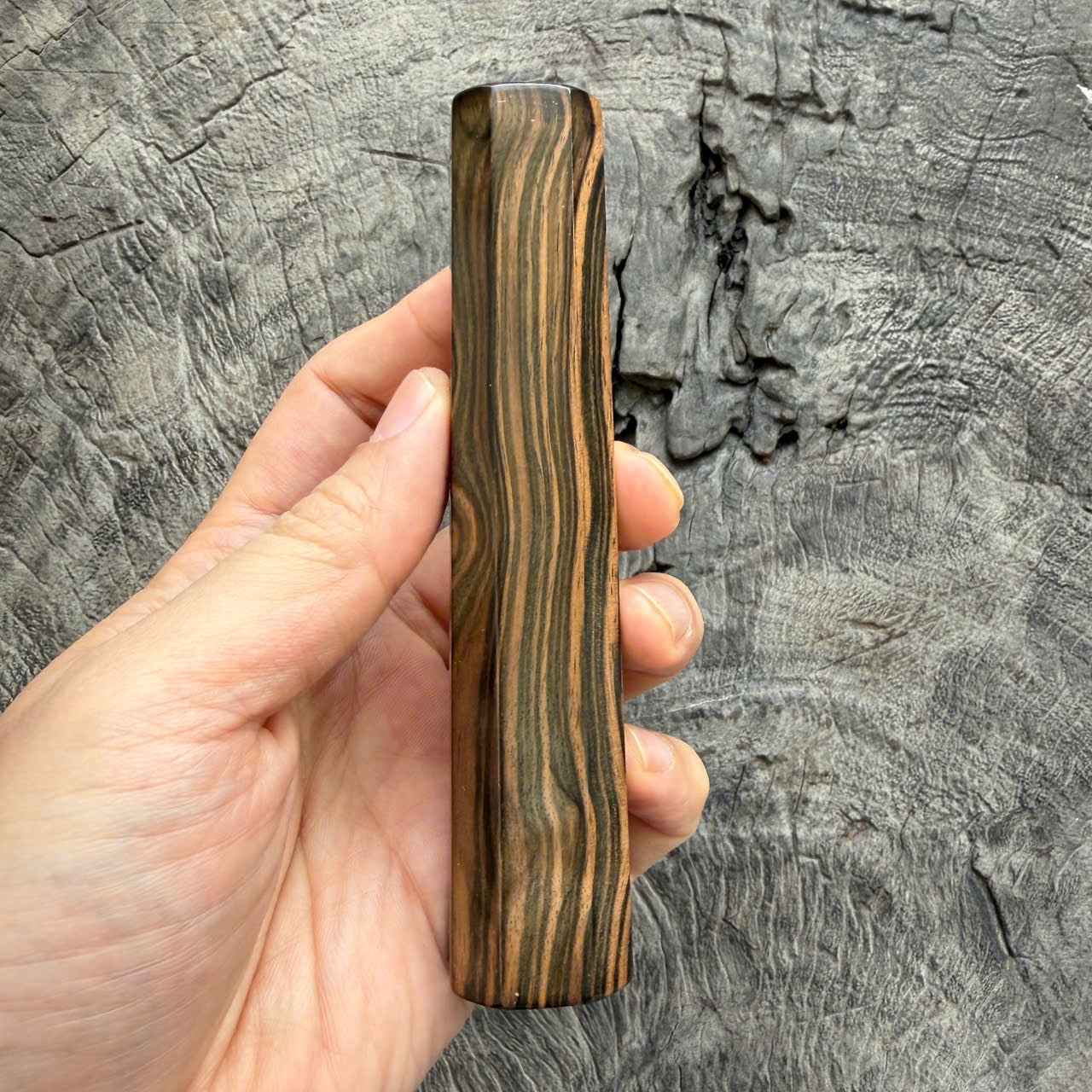 I - 2 Macassar ebonyWa handle, Mono- 130mm