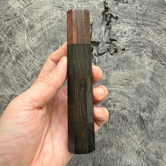 I-  2 Black Ebony Wa handle, Micro Curly Rosewood Ferrule - 135mm
