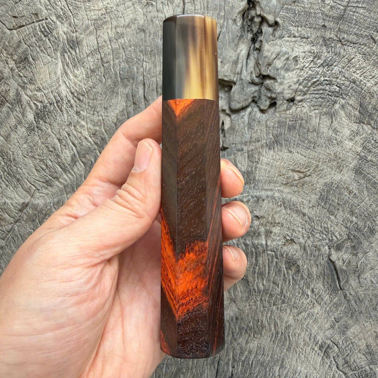 I - 19 Siamese Rosewood Wa handle, Marble Horn Ferrule - 145 mm