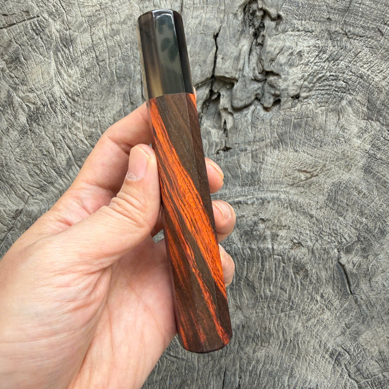 I - 19 Siamese Rosewood Wa handle, Marble Horn Ferrule - 145 mm