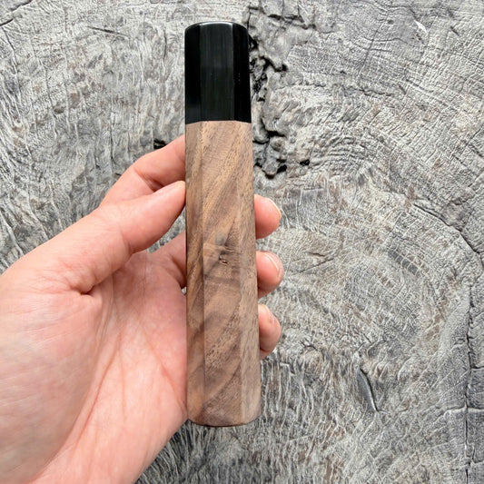 I -2 Walnut Wa handle, black ferrule,  145 mm handle