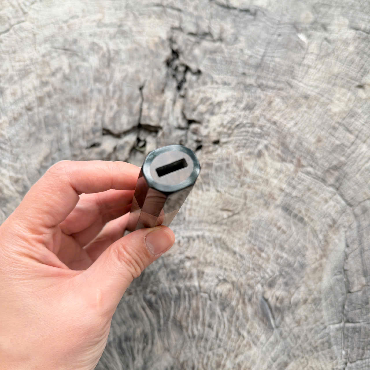 I -2 Walnut Wa handle, black ferrule,  145 mm handle