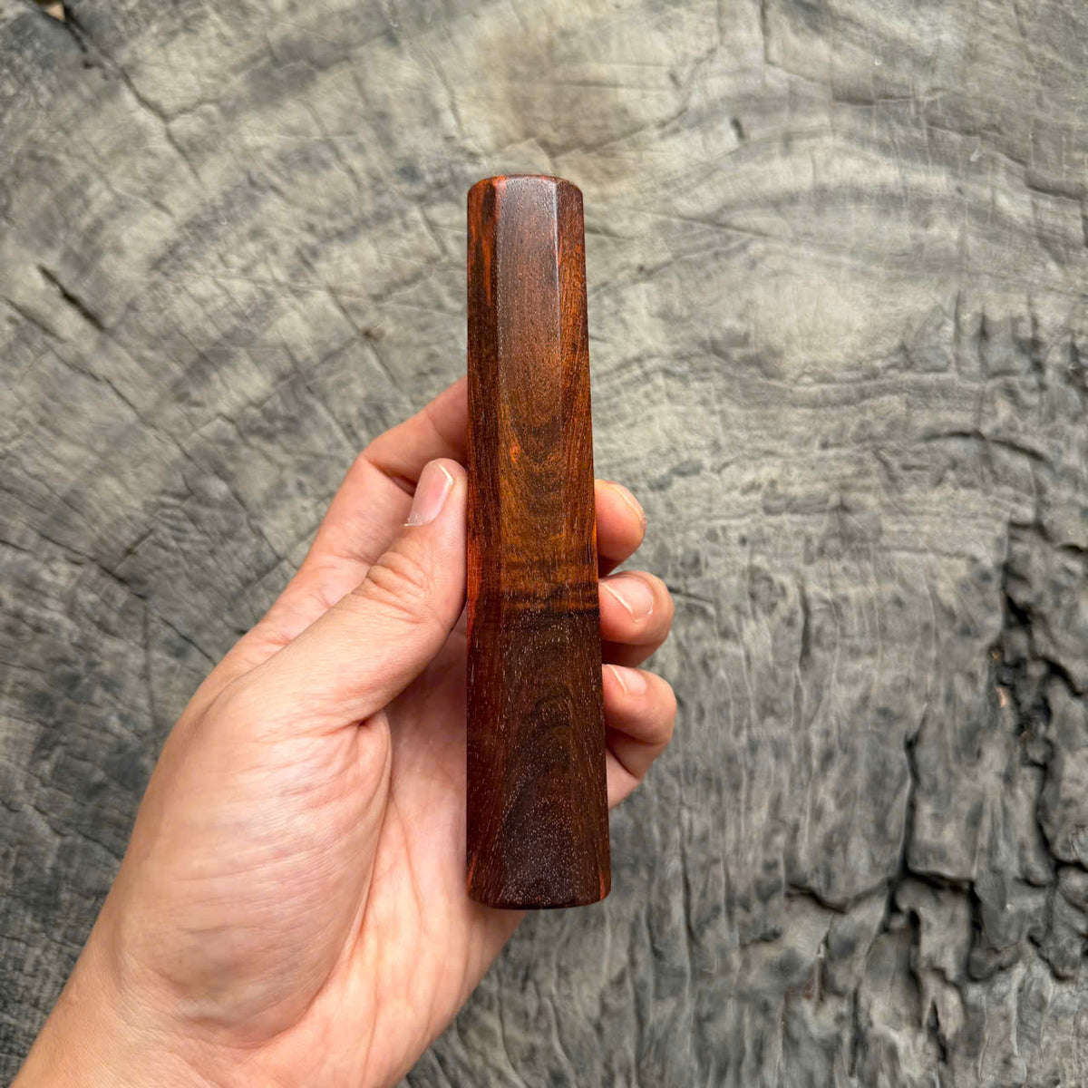 I -56 Quilted Siamese Rosewood  Wa handle, Mono, 140mm