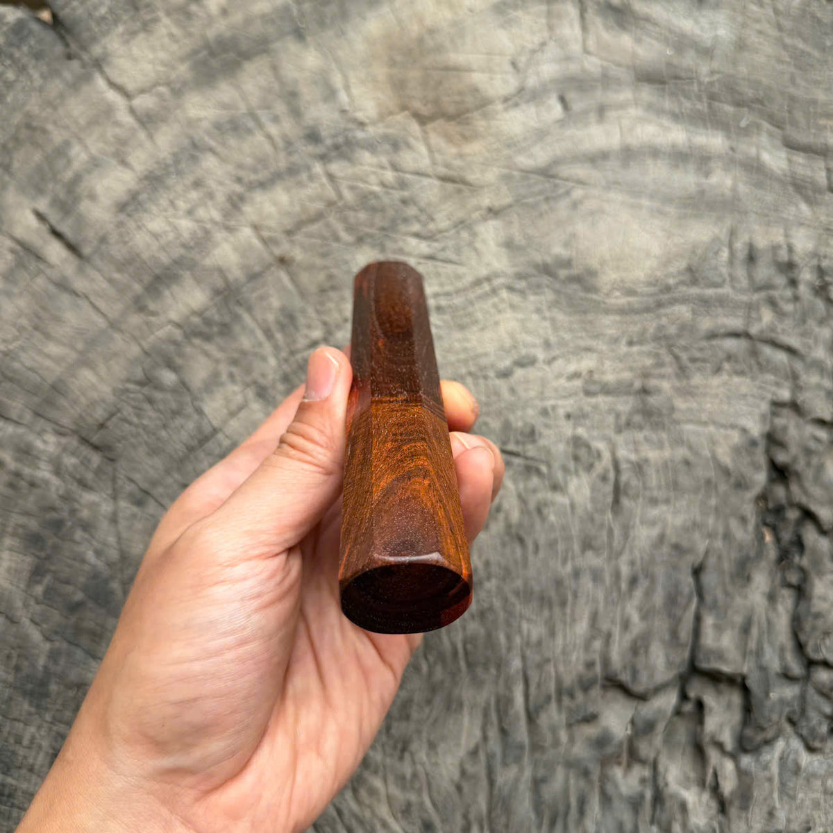 I -56 Quilted Siamese Rosewood  Wa handle, Mono, 140mm