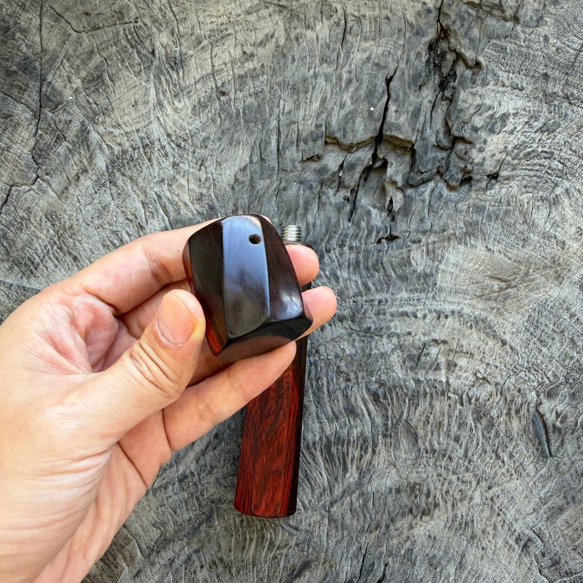 I- Set of Custom Wooden Portafilter Handle & Steam Knob Set, A2