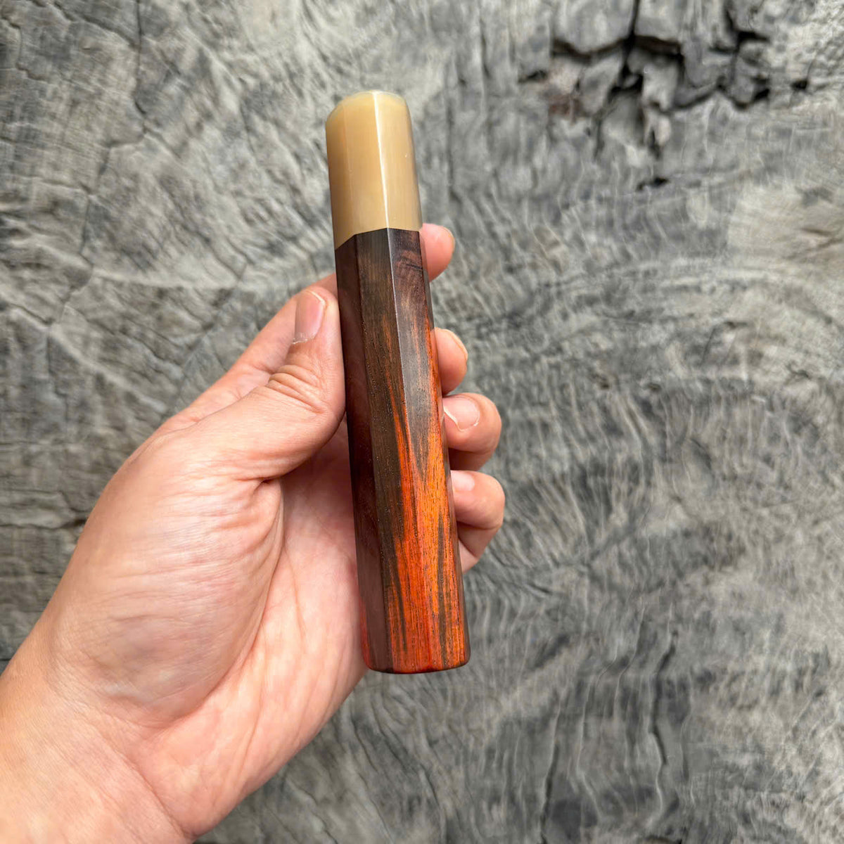 I -50 Siamese Rosewood Wa handle, White horn Ferrule, 140mm