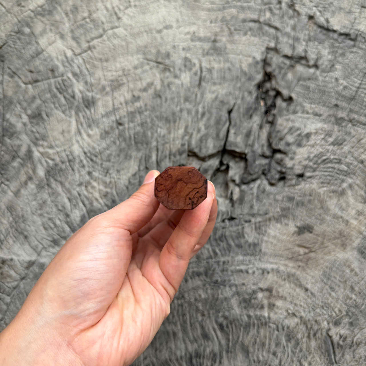 I -Unique Rosewood Grain Wa handle, Marble horn Ferrule, 140mm
