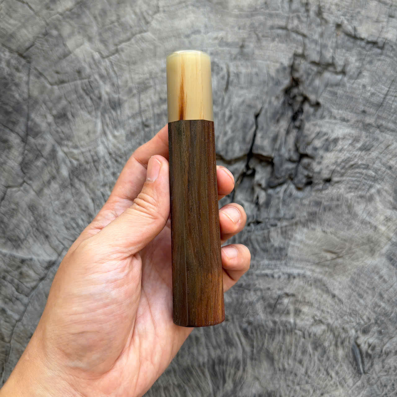 I - 45 Siamese Rosewood Wa handle,  Ferrule, 140mm handle