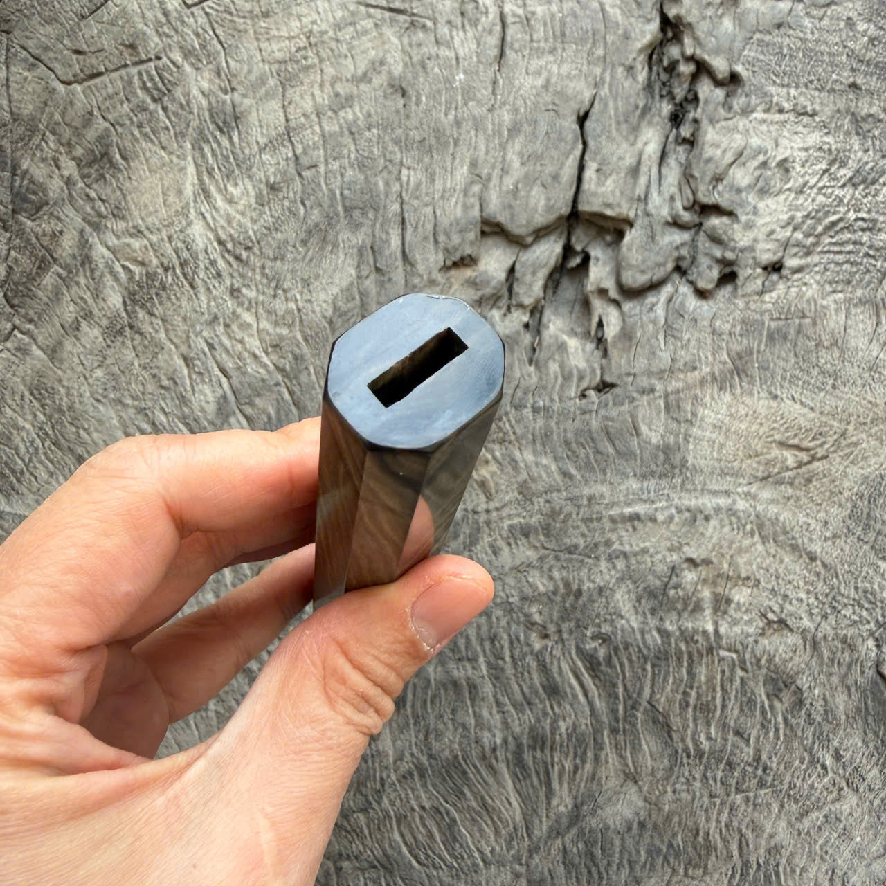 I- 2 Wavy horizontal Rosewood wa handle , Mono - 135mm