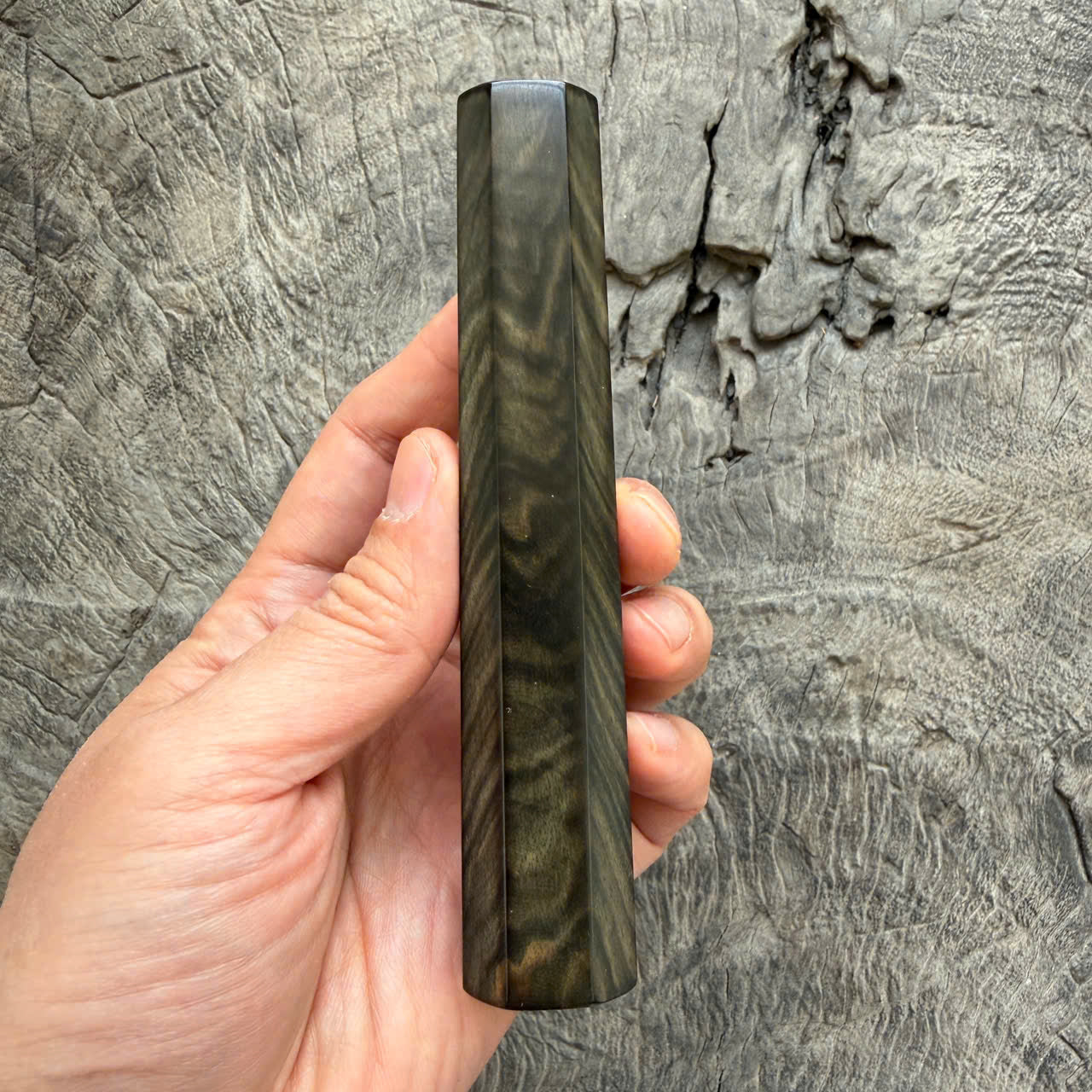 I- 2 Wavy horizontal Rosewood wa handle , Mono - 135mm