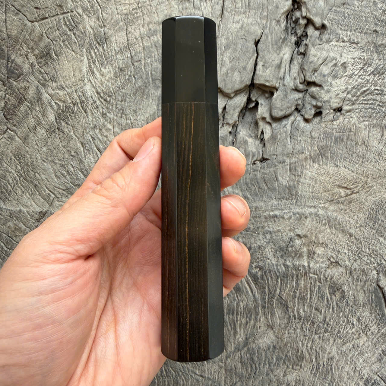I- 6 Ebony  Wa handle, Black Horn Ferrule - 135mm